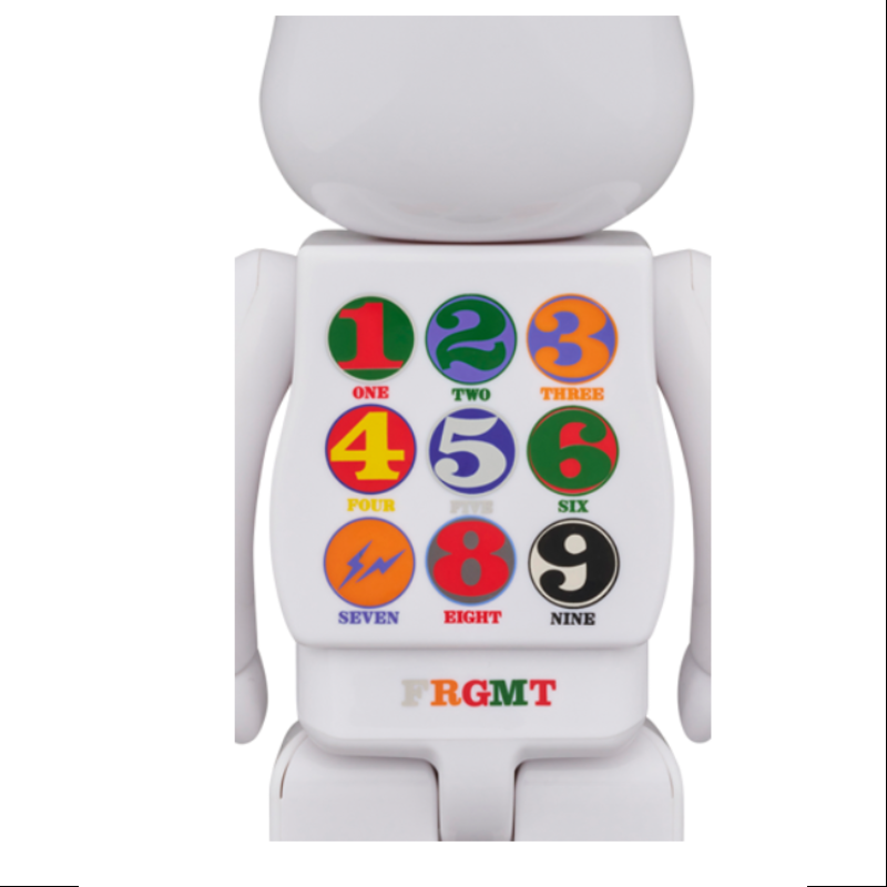 Bearbrick ROBERT INDIANA x fragmentdesign White 400% & 100% Be@rbrick 2024 Limited
