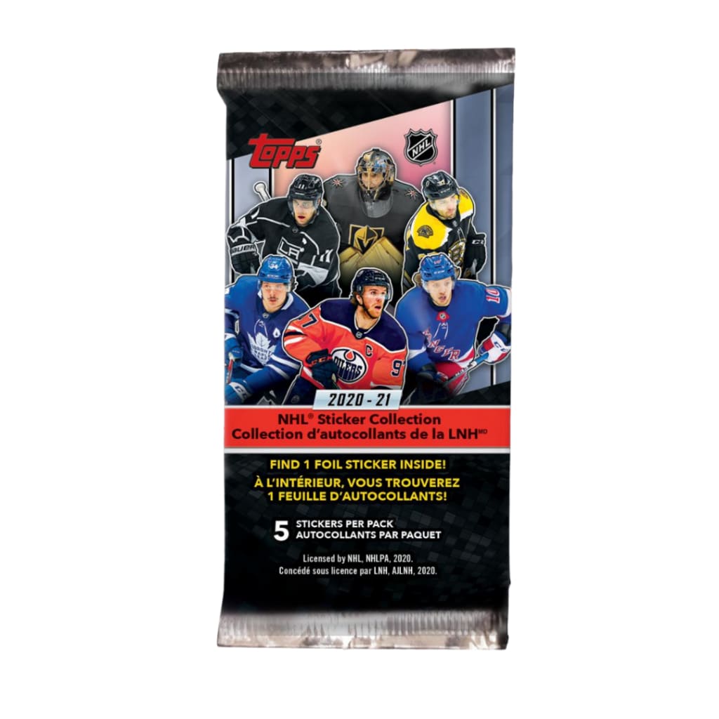 2020-21 TOPPS NHL STICKER COLLECTION PACK
