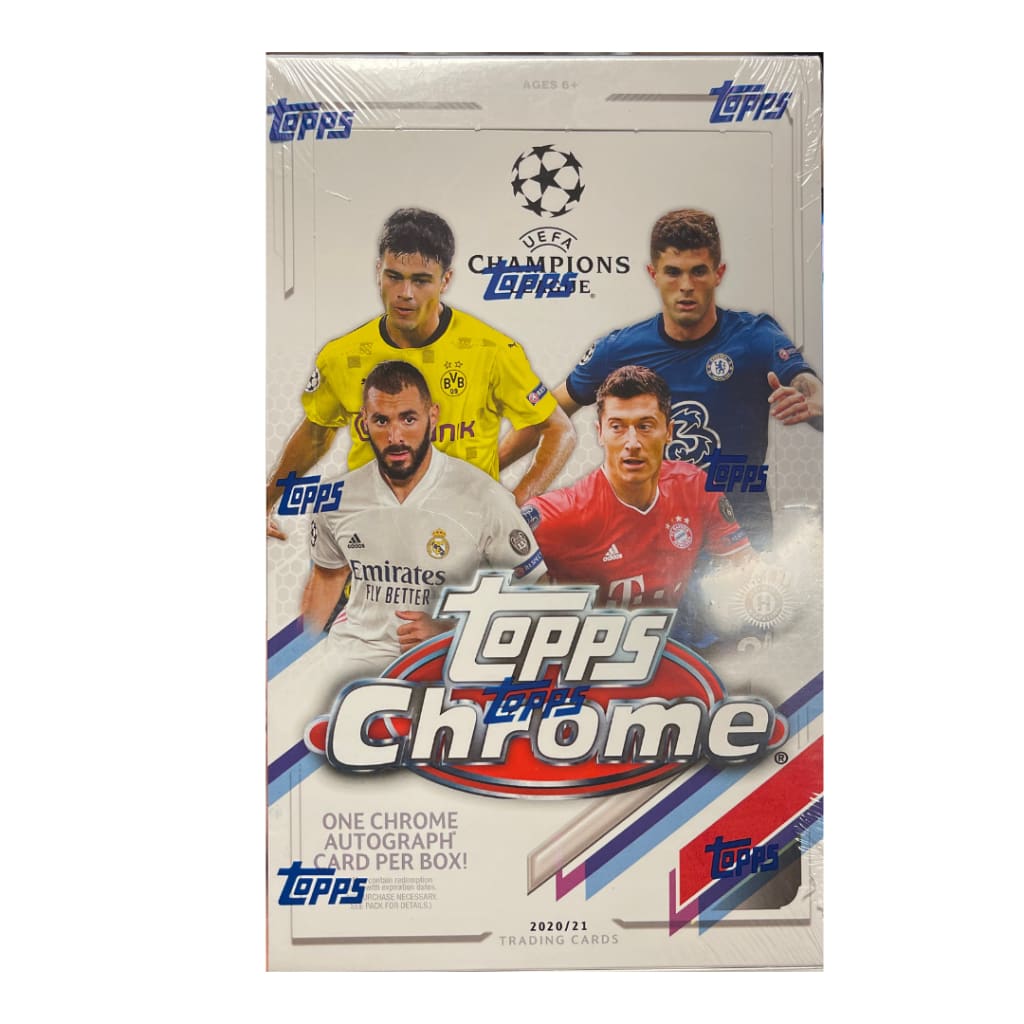 2021 Topps Chrome UEFA Champions League Soccer Box
