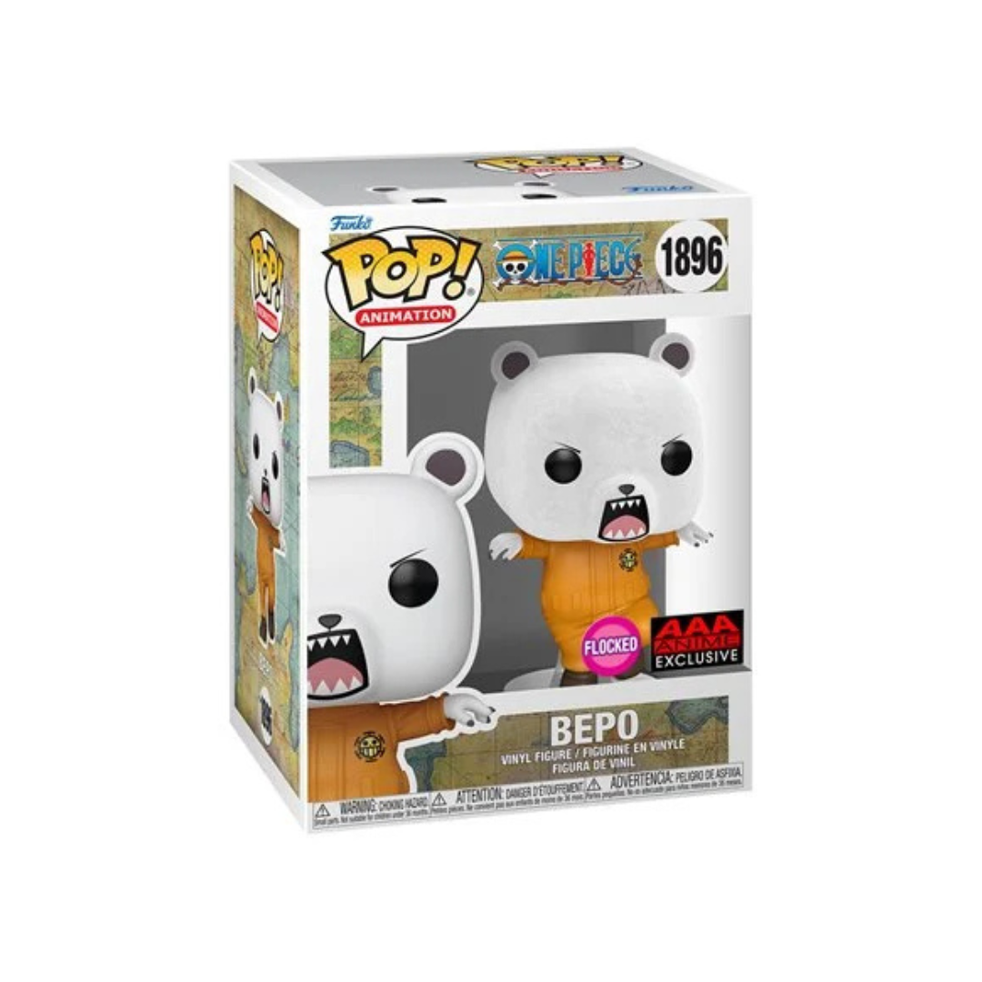 One Piece Bepo Bear Flocked Funko Pop! Vinyl Figure #1896 - AAA Anime Exclusive