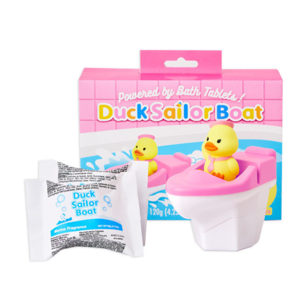 Duck Sailor Boat Bath Toy - Pink