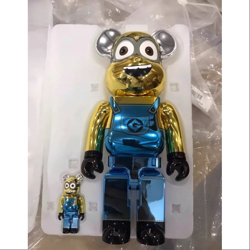 Bearbrick Minions Dave 400% & 100% Be@rbrick 2024 Limited
