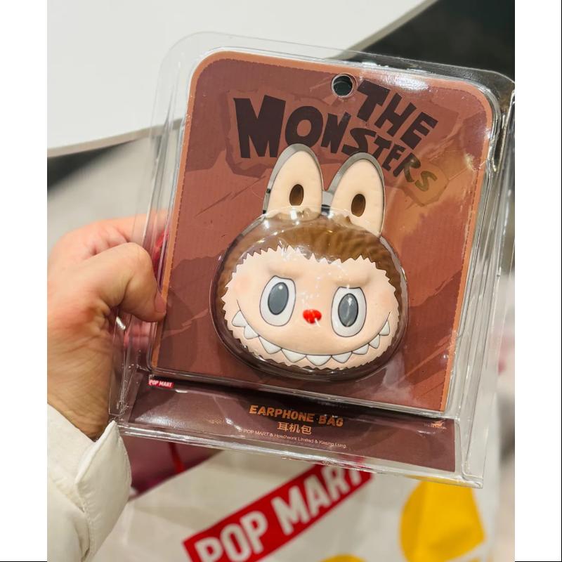 Labubu The Monsters Originals Brown Silicone Earphone Bag LIMITED