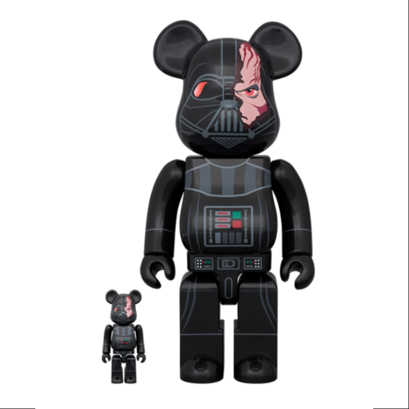 Bearbrick Darth Vader(TM) Damage Ver.(Obi-Wan Kenobi Ver.) 400% & 100% Be@rbrick 2023 Limited