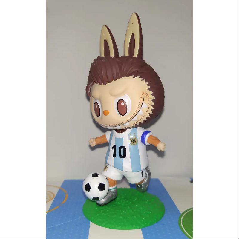 Labubu The Monsters Argentina Soccer Football Team Series Lionel Messi Dribbling