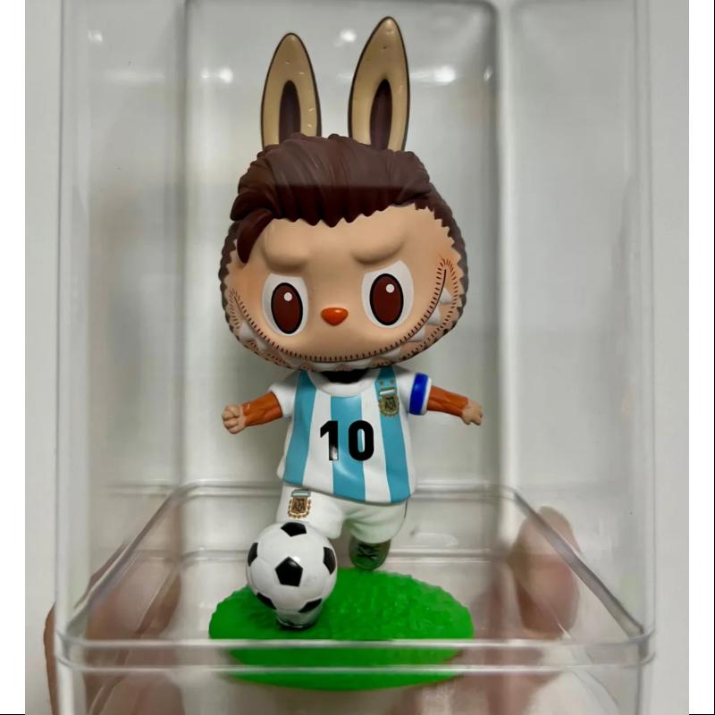 Labubu The Monsters Argentina Soccer Football Team Series Lionel Messi Dribbling