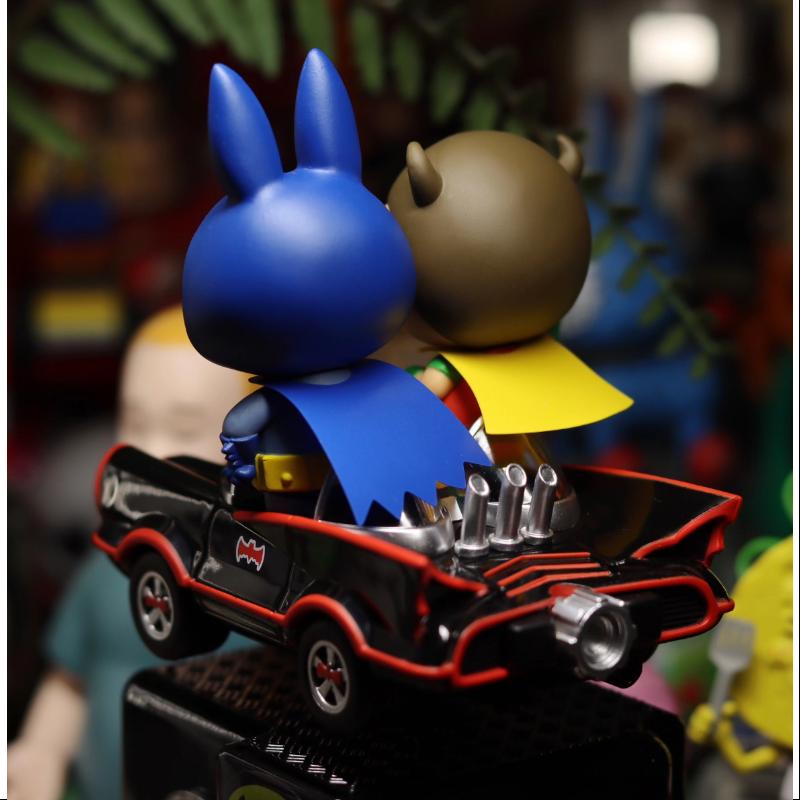 Labubu The Monsters Batman Labubu & Robin YAYA Rocking Car LIMITED