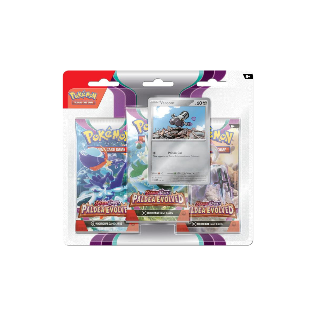 Pokemon - Scarlet and Violet - Paldea Evolved - 3 Pack Blister - Varoom