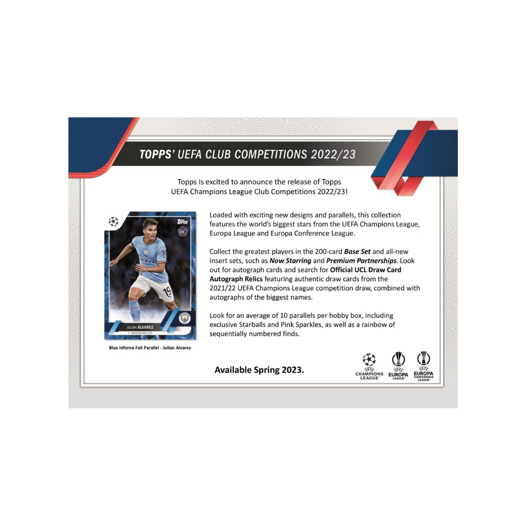 2022/23 Topps UEFA Club Competitions Soccer Hobby Box