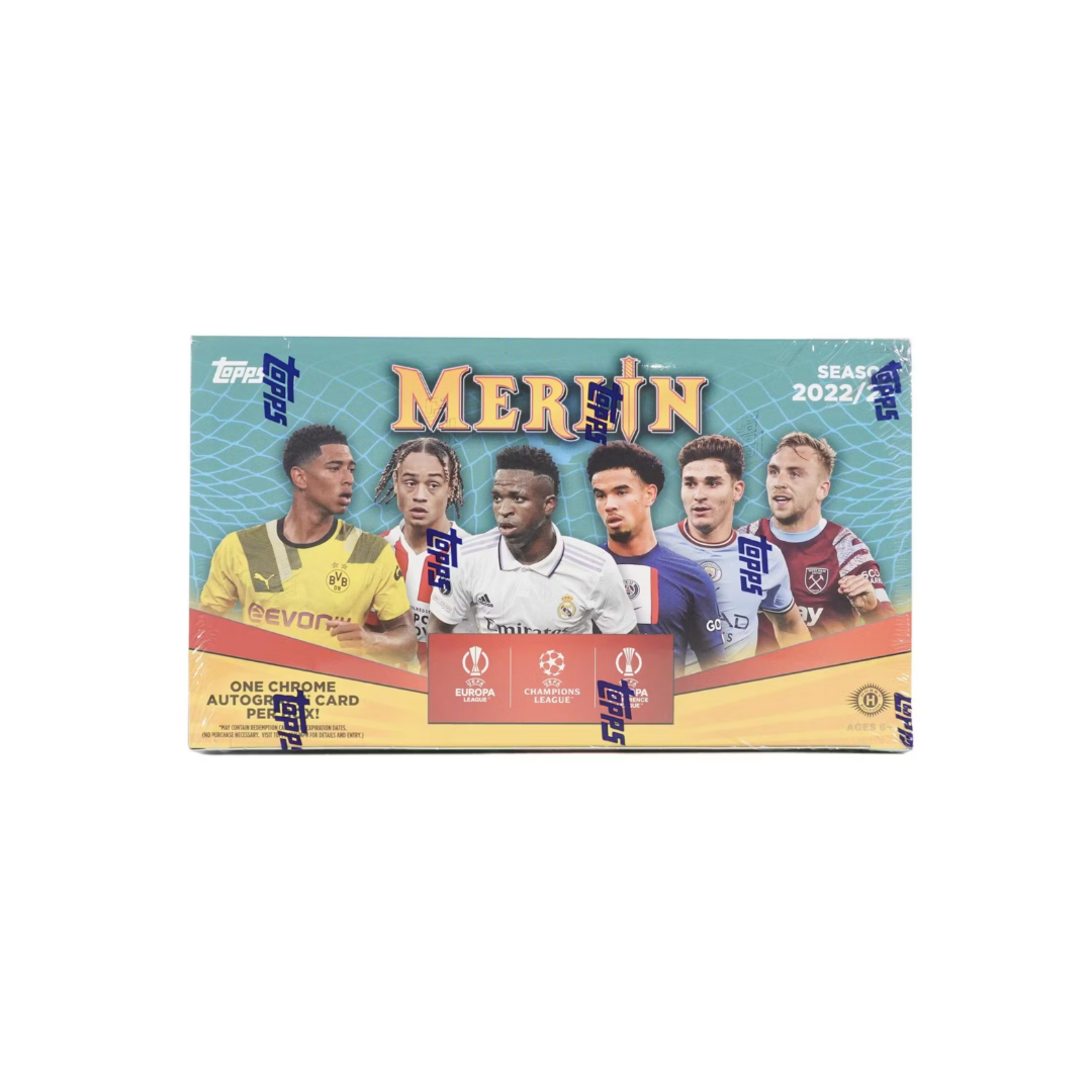 2022/23 Topps UEFA Club Competitions Merlin Chrome Soccer Hobby Box
