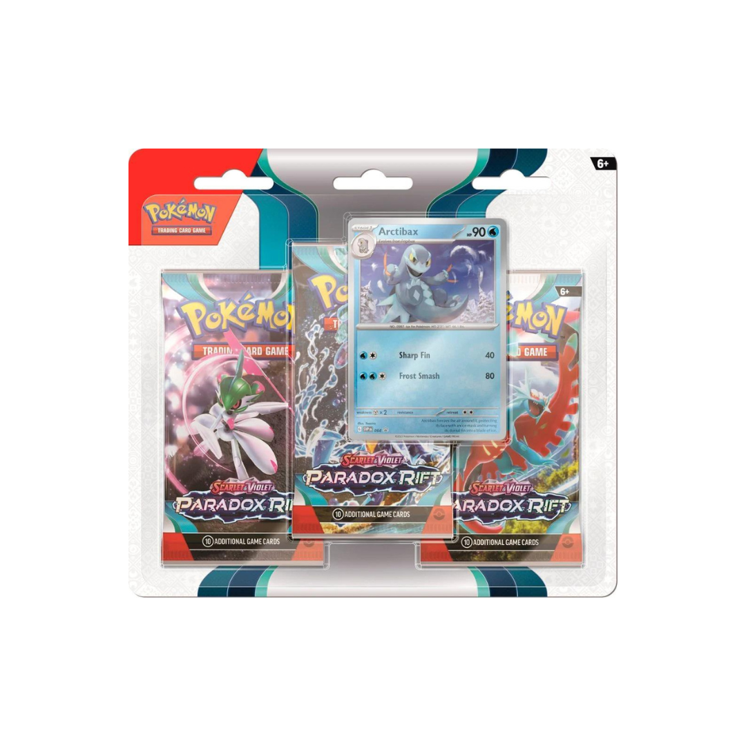 Pokemon - Scarlet and Violet - Paradox Rift - 3 Pack Blister - Arctibax