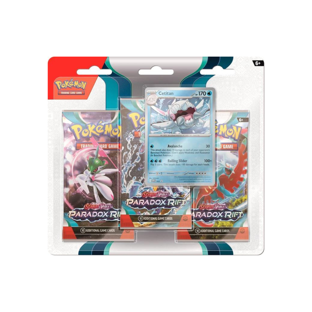 Pokemon - Scarlet and Violet - Paradox Rift - 3 Pack Blister - Cetian