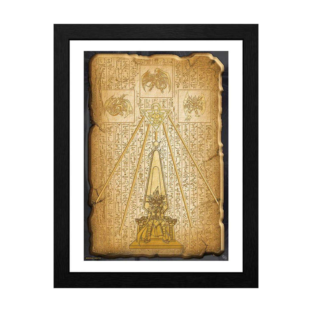 Yu-Gi-Oh! Egyptian Tablet Framed Poster 12" x 16"