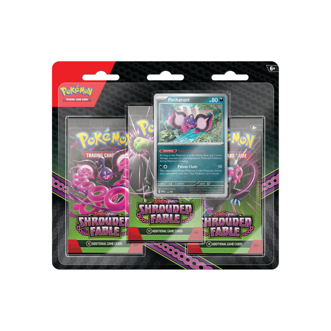 Pokemon Scarlet And Violet—Shrouded Fable Three-Booster Pack and Promo Card Blister