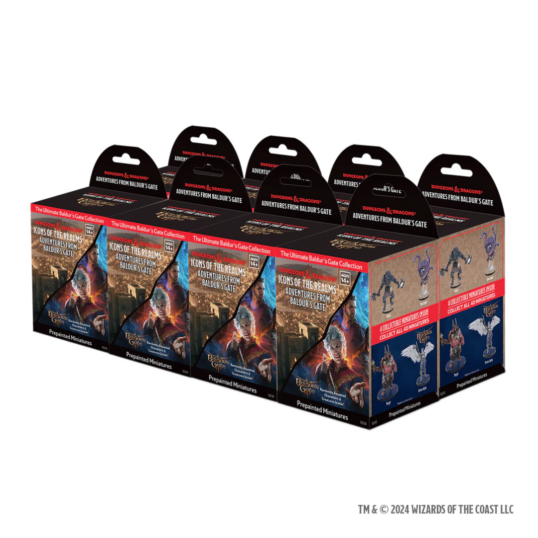 D&D Icons of the Realms: Adventures from Baldur's Gate - 8 ct. Booster Brick (Pre Order)