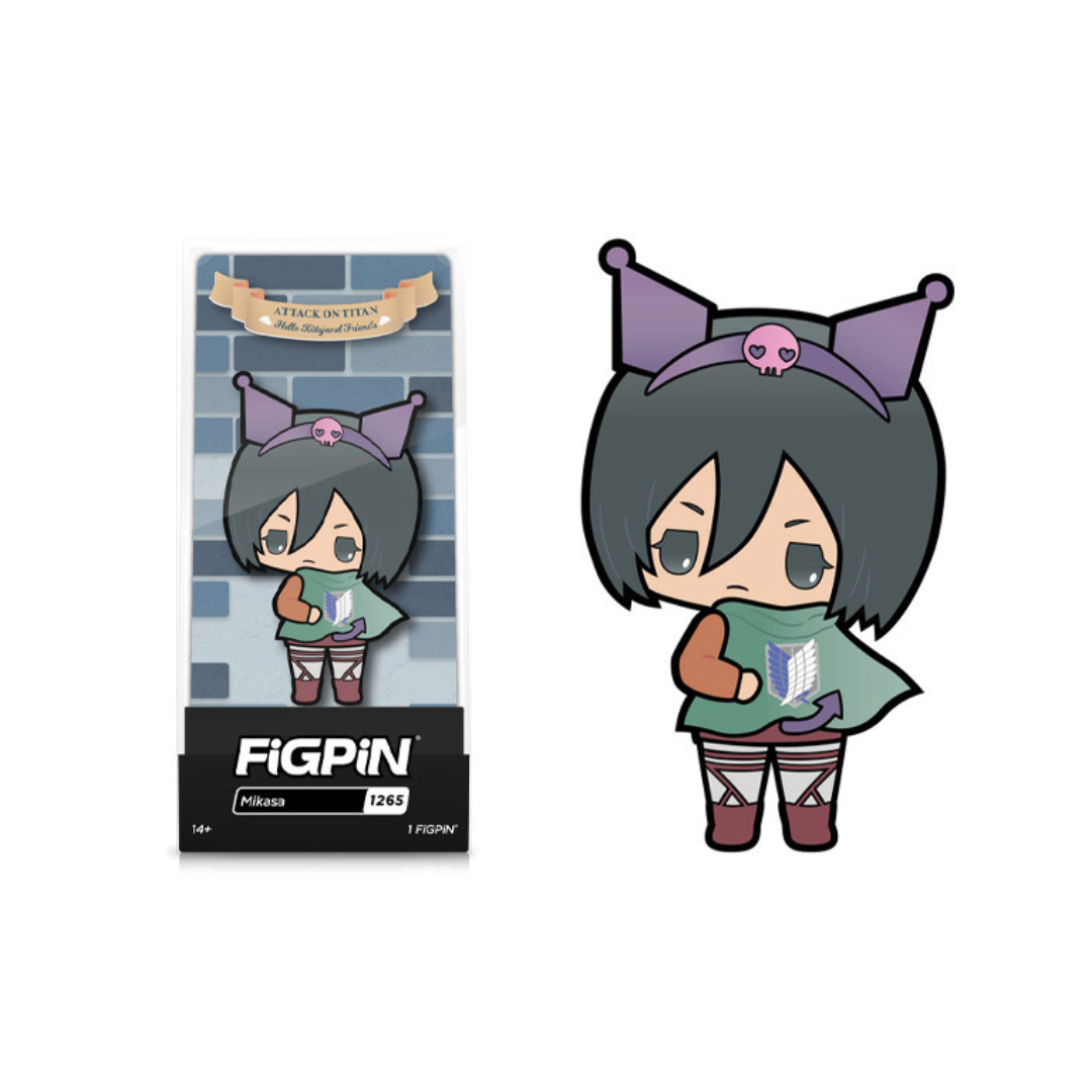 Attack on Titan x Hello Kitty and Friends FiGPiN #1265 Mikasa Ackerman