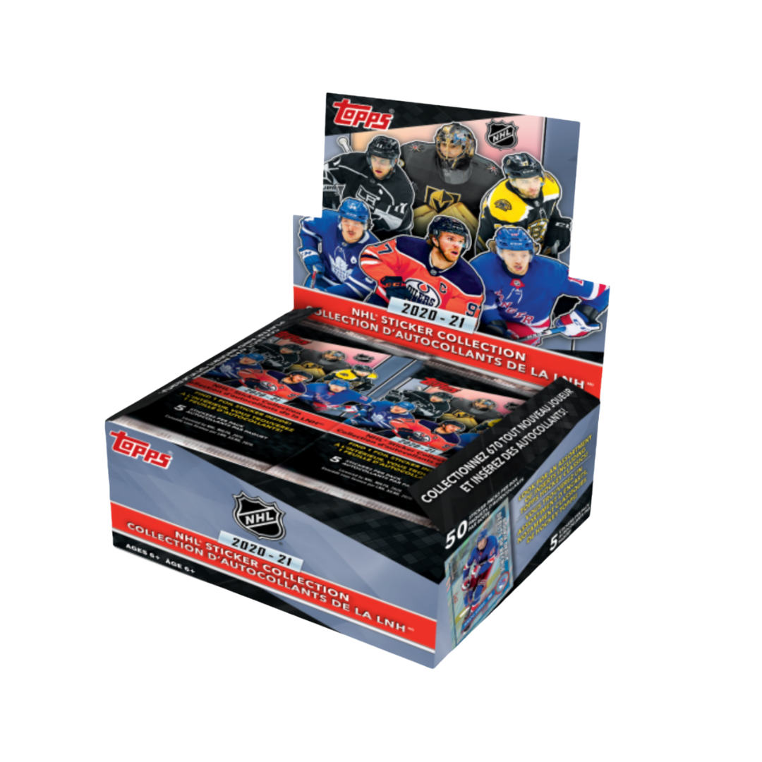 2020-2021 Topps NHL Sticker Collection Box