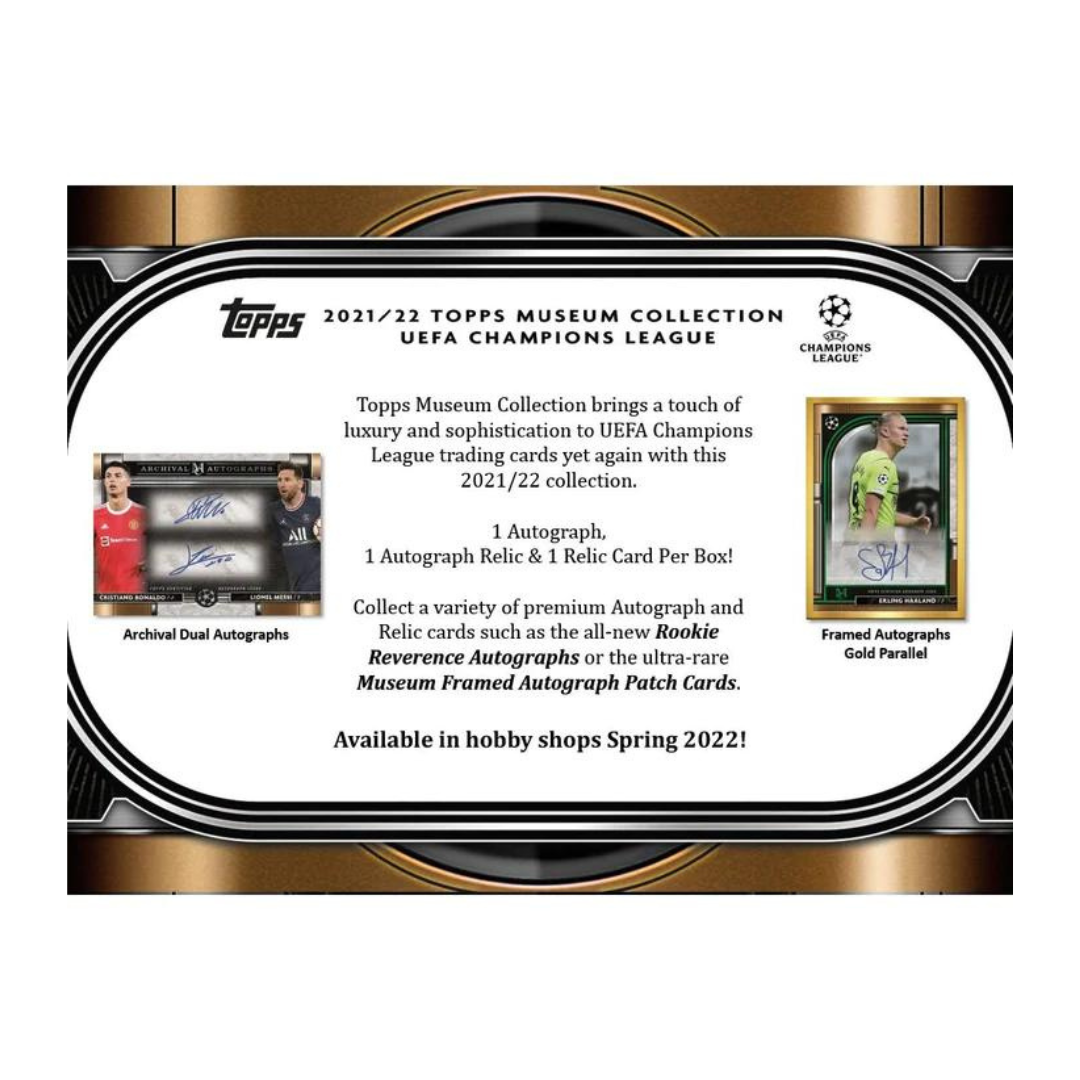 2021-2022 Topps UEFA Champions league Museum Collection Soccer Box (Pre Order)