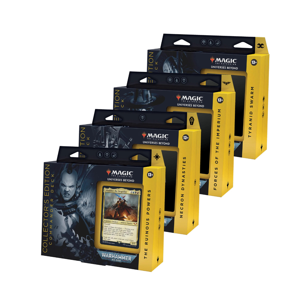 MTG - WARHAMMER 40,000 COMMANDER DECK - SET OF 4 DECKS - COLLECTOR EDITION (PRE-ORDER)
