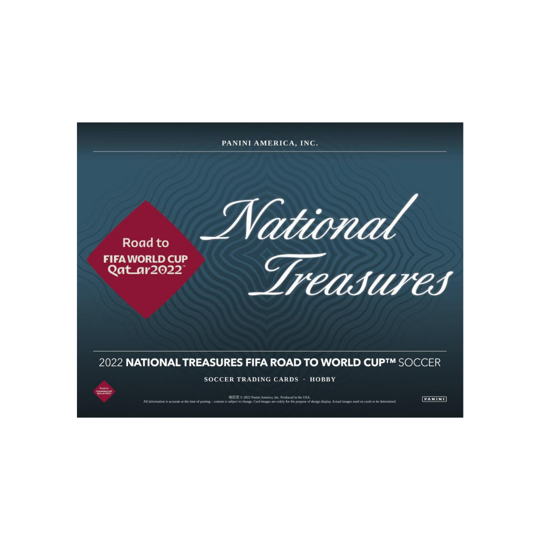 2022 Panini National Treasures Road to FIFA World Cup Soccer Hobby Box