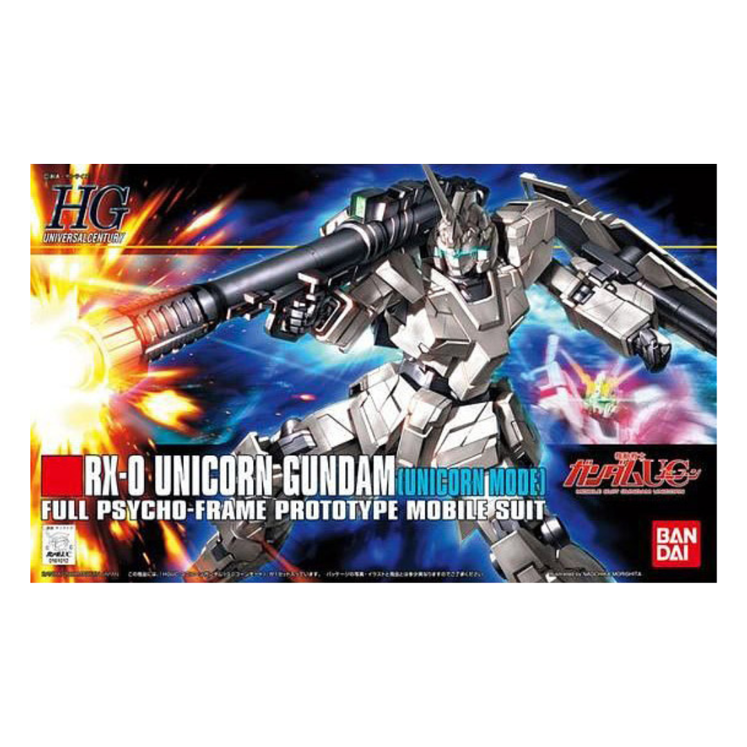 Gundam HGUC 1/144 RX-0 Unicorn Gundam (Unicorn Mode) Model Kit