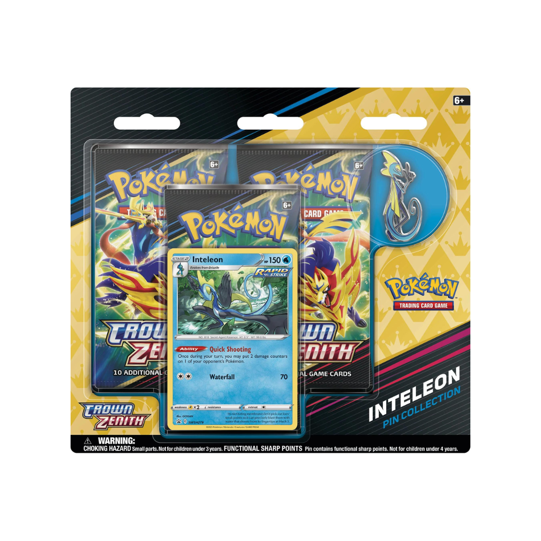 Pokemon - Crown Zenith - Pin Collection - Inteleon