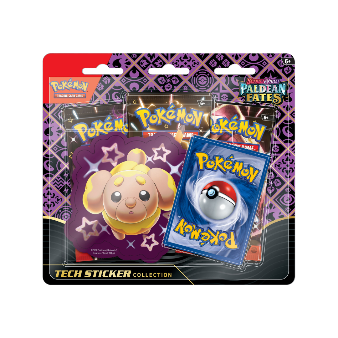 Pokemon Paldean Fates Tech Sticker Collection Fidough