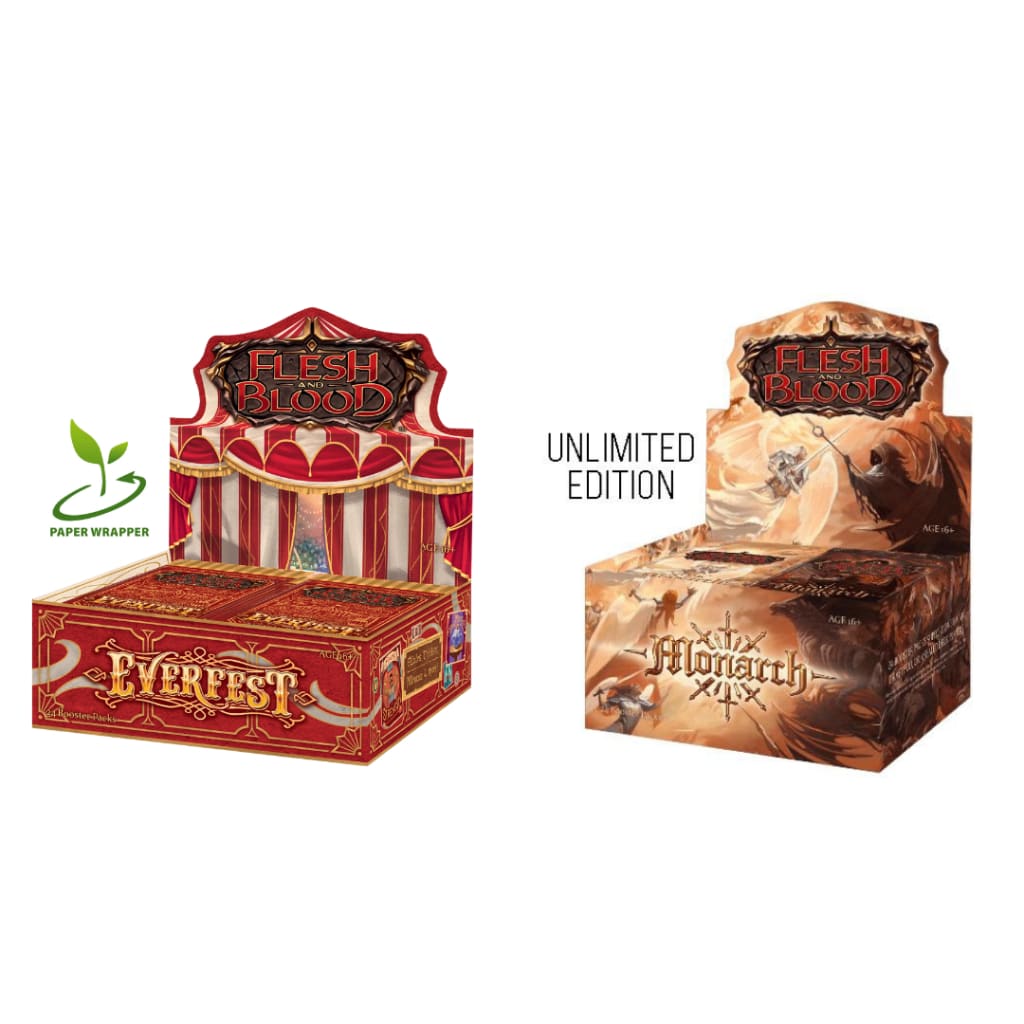 Flesh And Blood 1st Edition Everfest + Unlimited Monarch Booster Box